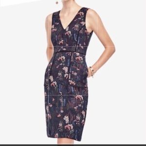 NWOT Ann Taylor Brocade Dress 4P